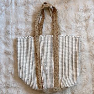 New large Greek boho tote beach bag